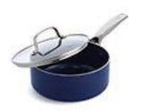 14-Piece Diamond Infused PFAS-Free Ceramic Nonstick Cookware Set in Dark Blue