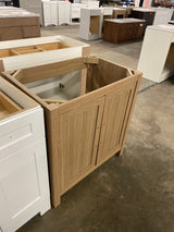 Cargrove 30 in. Single Sink Oak Bath Vanity without Top (Assembled)