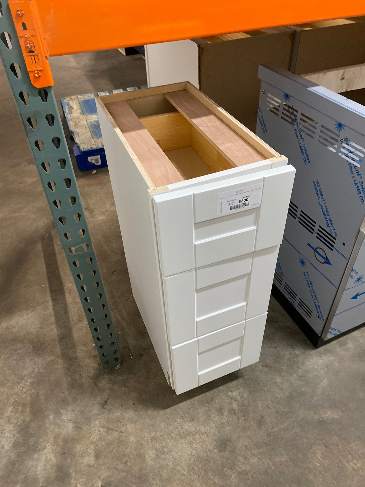 Arlington 12 in W x 21 in D x 34.5 in H in Vesper White Assembled Plywood Bath-Drawer Base Kitchen Cabinet with 3-Drawer