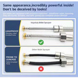 Easy-Install Handheld Bidet Attachment with Adjustable Pressure, Braided Hose & Installation Kit Included in Gray