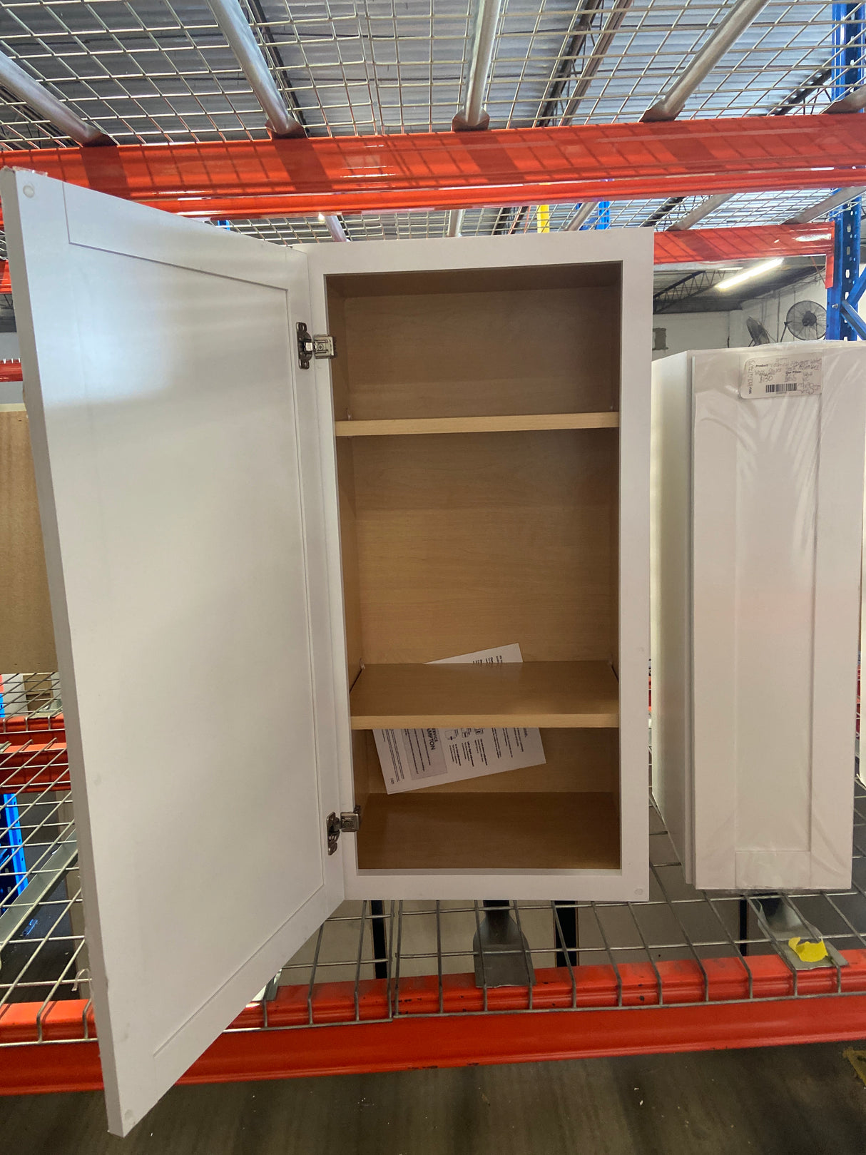 Courtland 18 in. W x 12 in. D x 36 in. H Assembled Shaker Wall Kitchen Cabinet in Polar White