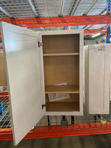 Courtland 18 in. W x 12 in. D x 36 in. H Assembled Shaker Wall Kitchen Cabinet in Polar White
