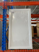 Courtland Polar White Finish Laminate Shaker Stock Assembled Wall Kitchen Cabinet 24 in. x 42 in. x 12 in.