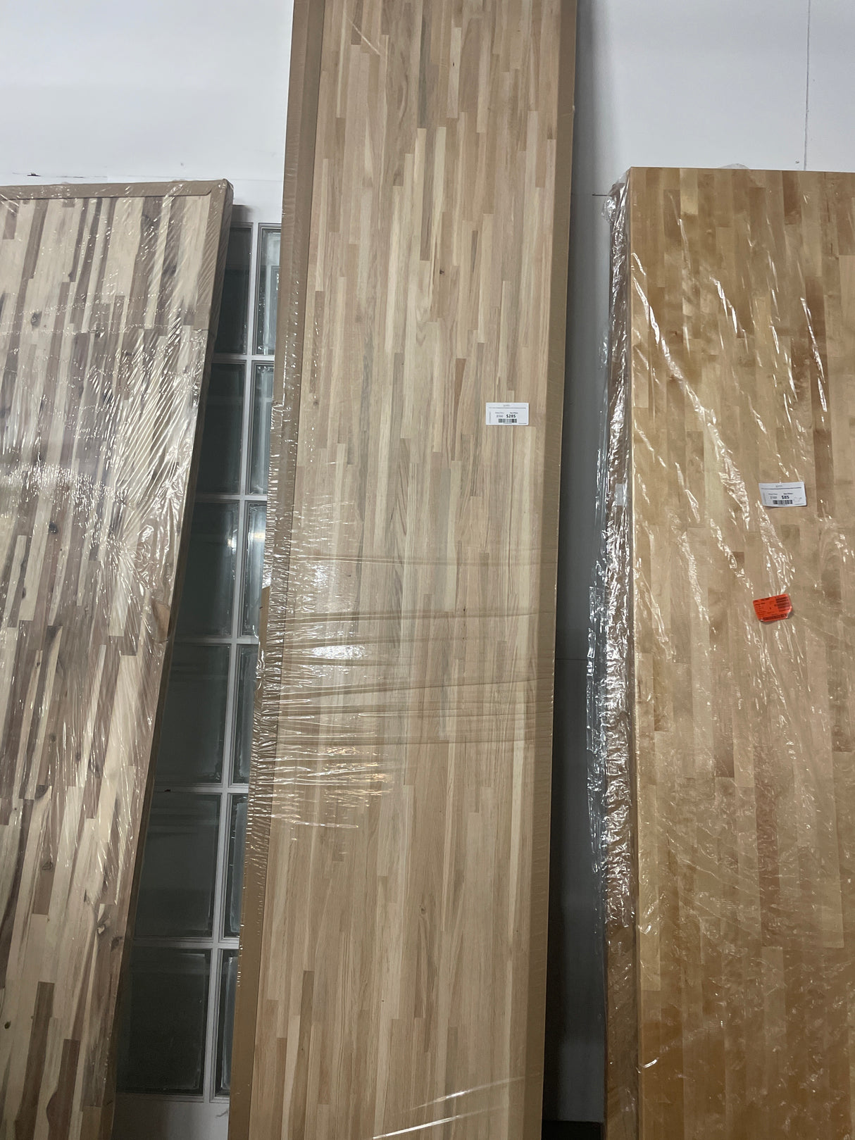 10 ft. L x 25 in. D Unfinished Oak Solid Wood Butcher Block Countertop with Eased Edge