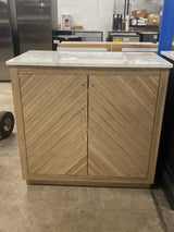 Huckleberry 36 in. W x 19 in. D x 34.5 in. H Bath Vanity in Natural Oak with White Cultured Marble Top
