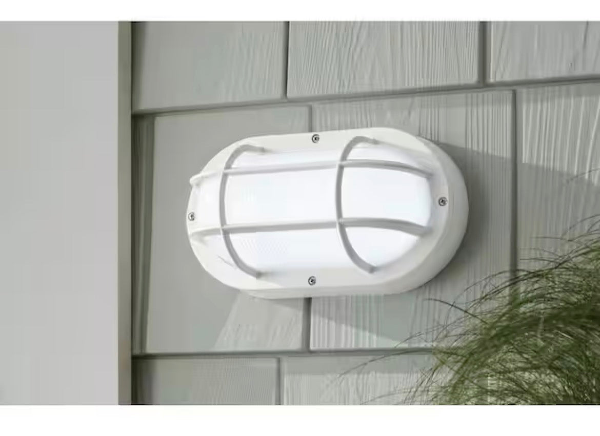 White LED Outdoor Bulkhead Light with CCT Color Switchable from 3000K, 4000K, 5000K