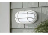 White LED Outdoor Bulkhead Light with CCT Color Switchable from 3000K, 4000K, 5000K