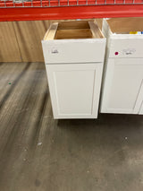 Westfield Feather White Shaker Stock Assembled Base Kitchen Cabinet (18 in. W x 23.75 in. D x 35 in. H)