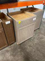 Sinclair 24 in. W x 24 in. D x 34.5 in. H Assembled Base Kitchen Cabinet in Shaker Light Oak