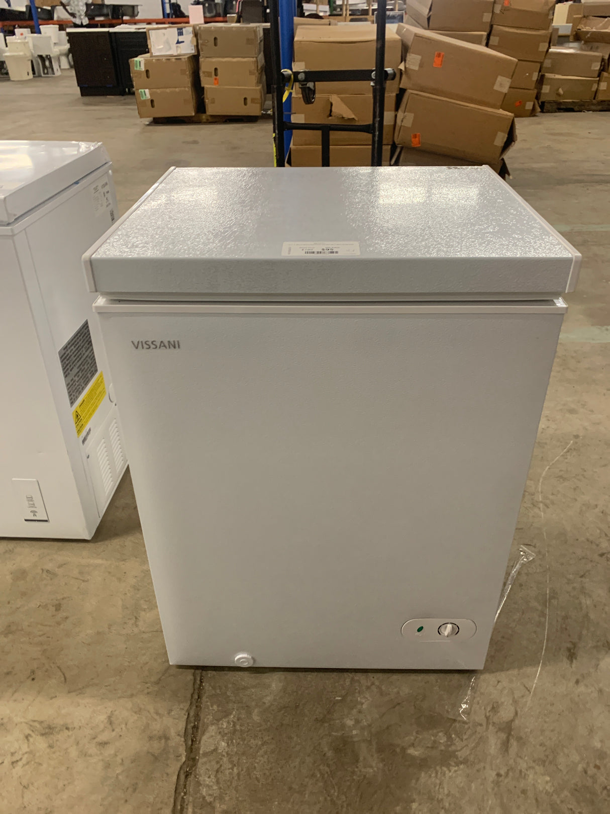 5.0 cu. ft. Manual Defrost Chest Freezer with LED Light in White Garage Ready