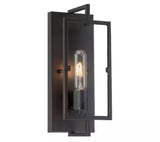 Kenton 4.75 in. 1-Light Vintage Bronze Industrial Wall Sconce with Cage Frame Detail