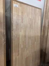 6 ft. L x 39 in. D Unfinished Hevea Butcher Block Island Countertop in With Standard Edge