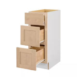 12 in. W x 21 in. D x 34.5 in. H Ready to Assemble Drawer Base Bath Cabinet in Unfinished with CLICKREADY Technology