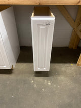 Hampton Satin White Raised Panel Stock Assembled Base Kitchen Cabinet (9 in. x 34.5 in. x 24 in.)