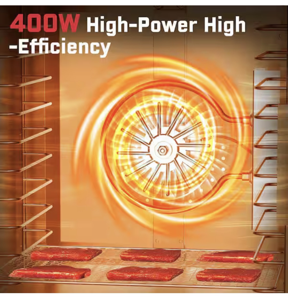 10 Trays Stainless Steel Food Dehydrator-Premium Electric Dehydrator with 4 Preset, Adjustable Timer&Temperature Control