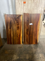 8 ft. L x 25 in. D Finished Saman Solid Wood Butcher Block Countertop With Live Edge