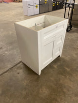 Ridge 30 in. W x 22 in. D x 34 in. H Bath Vanity Cabinet without Top in White