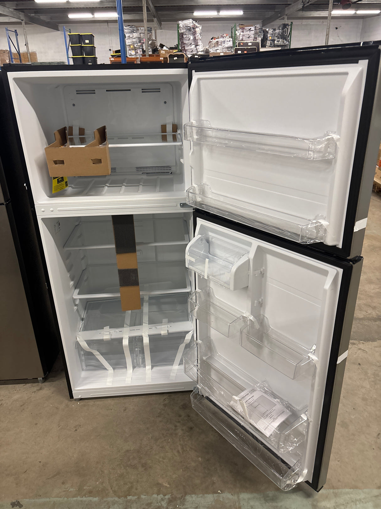 18.1 cu. ft. Top Freezer Refrigerator in Fingerprint Resistant Stainless Look, Garage Ready