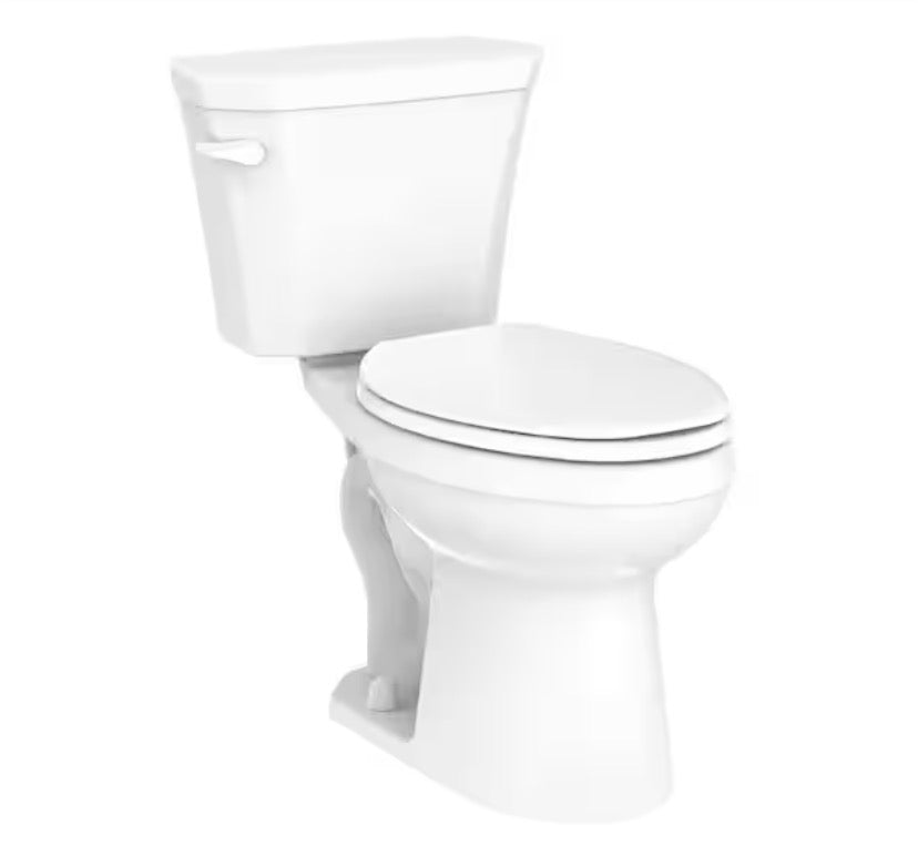 Viper 2-Piece 1.28 GPF Single Flush ADA Elongated Toilet in White with Slow Close Seat