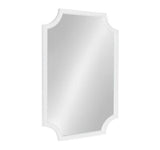 Medium Irregular White Contemporary Mirror (36 in. H x 24 in. W)