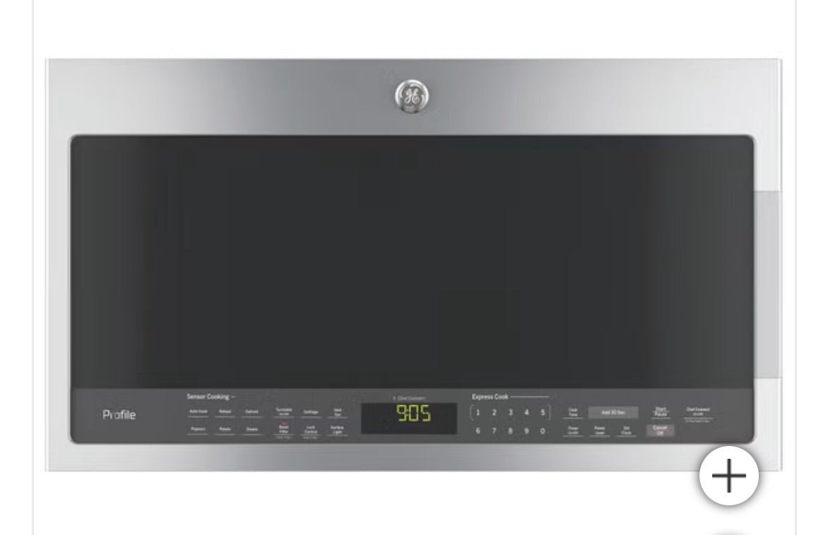 GE Profile 30" 2.1 cu. ft. Over-the-Range Microwave Oven with Sensor Cooking, Chef Connect