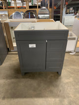 Thornbriar 30 in. W x 22 in. D x 34 in. H Bath Vanity Cabinet without Top in Cement