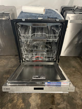 Bosch Benchmark Series Bar Handle Smart Load Dishwasher, 39 dBA TimeLight, Stainless Steel with PrecisionWash PowerControl