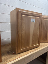 Hampton 24 in. W x 12 in. D x 30 in. H Assembled Wall Kitchen Cabinet in Natural Hickory