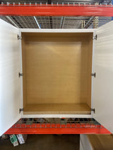 Shaker 36 in. W x 12 in. D x 42 in. H Assembled Wall Kitchen Cabinet in Satin White