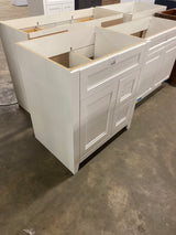 Ridge 30 in. W x 22 in. D x 34 in. H Bath Vanity Cabinet without Top in White