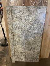 4 ft. Straight Laminate Countertop All-Inclusive Kit in Textured Typhoon Ice with Eased Edge and Loose Backsplash
