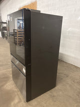 Bespoke 36in. 29cu.ft. Standard Depth Charcoal Glass/Stainless Steel 4-Door French Door Refrigerator w/AI Family Hubplus