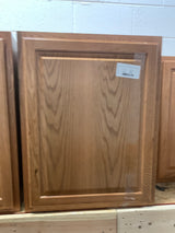 Hampton 24 in. W x 12 in. D x 30 in. H Assembled Wall Kitchen Cabinet in Medium Oak