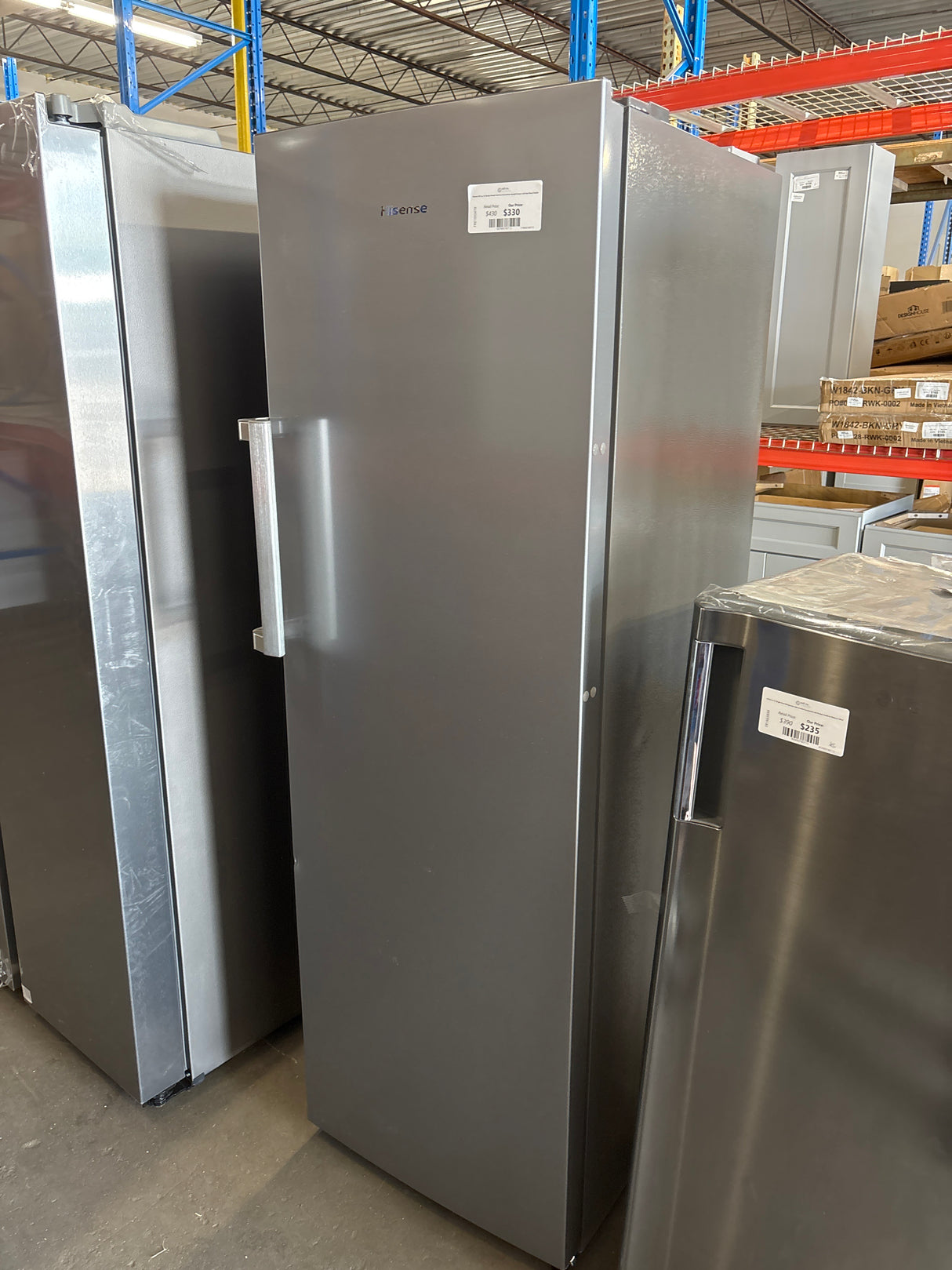Hisense 10.2 cu. ft. Garage Ready Frost Free Convertible Upright Freezer with Seal Break Handle