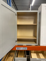 Avondale 24 in. W x 12 in. D x 36 in. H Ready to Assemble Plywood Shaker Wall Kitchen Cabinet in Dove Gray