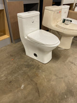 Sublime II 1-Piece 0.8/1.28 GPF Dual Flush Compact Toilet in White, Seat Included