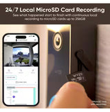 Wired Video Doorbell v2, 2K HD Video with Head-to-Toe view, 2-way Audio, Night Vision, Voice Assistants