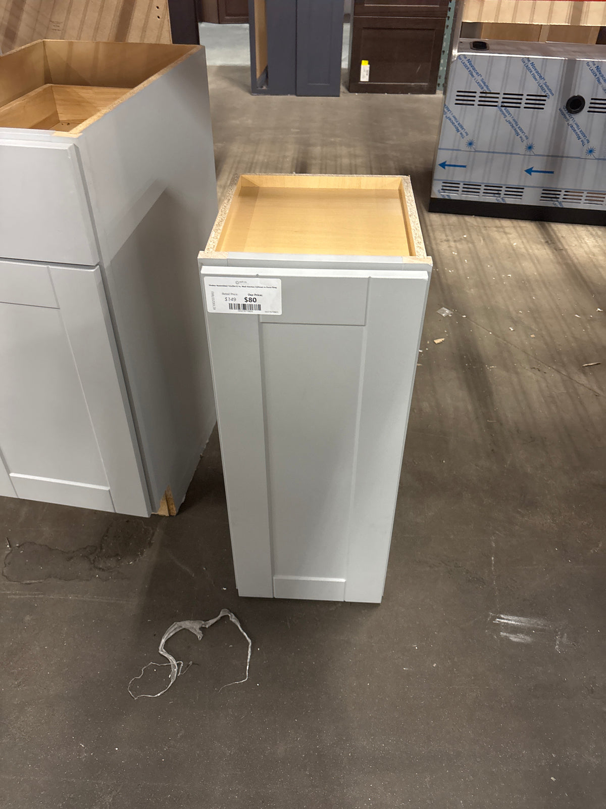 Shaker Assembled 12x30x12 in. Wall Kitchen Cabinet in Dove Gray