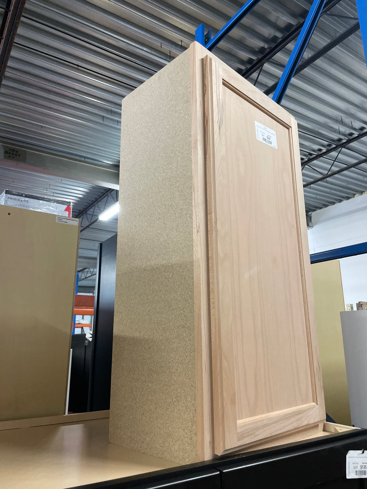 Recessed Panel 18 in. W x 12 in. D x 36 in. H Assembled Wall Cabinet in Unfinished