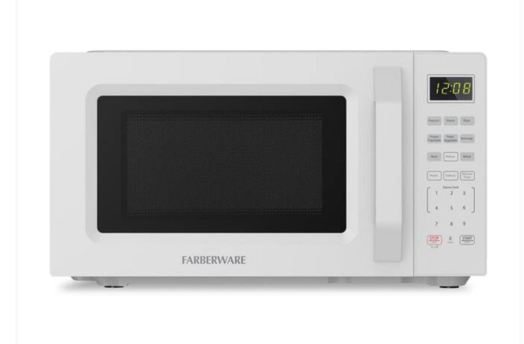700-Watt Compact Countertop Microwave Oven-0.7 cu. ft. White
