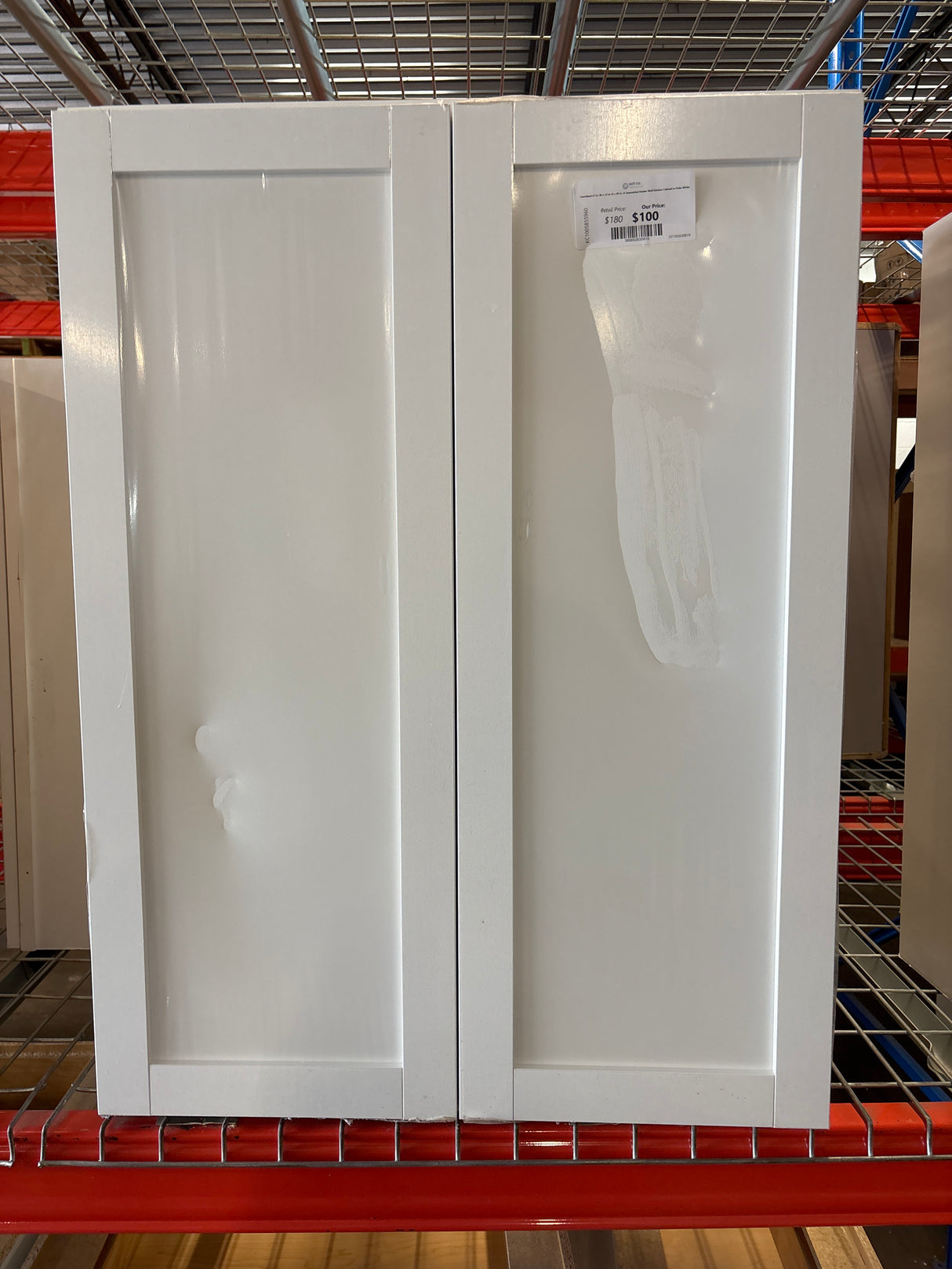 Courtland 27 in. W x 12 in. D x 36 in. H Assembled Shaker Wall Kitchen Cabinet in Polar White
