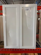 Courtland 27 in. W x 12 in. D x 36 in. H Assembled Shaker Wall Kitchen Cabinet in Polar White