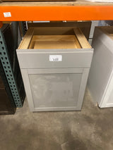 Westfield Dusk Gray Shaker Stock Assembled Base Kitchen Cabinet (24 in. W x 23.75 in. D x 35 in. H)