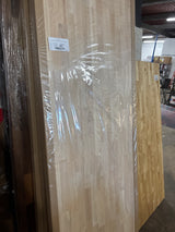 6 ft. L x 25 in. D Unfinished Hevea Solid Wood Butcher Block Countertop With Square Edge