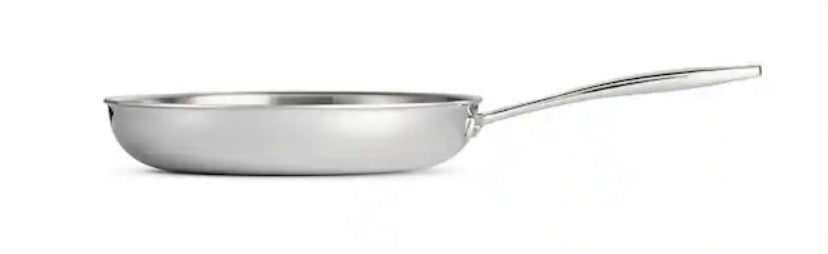 Gourmet Tri-Ply Clad 10 in. Stainless Steel Frying Pan