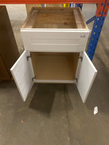 Arlington Vesper White Plywood Shaker Stock Assembled Base Kitchen Cabinet Soft Close 24 in. W x 24 in. D x 34.5 in. H