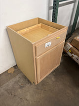 Recessed Panel 24 in. W x 24 in. D x 34.5 in. H Assembled Base Cabinet in Unfinished