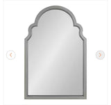 Hogan 24.00 in. W x 36.00 in. H Silver Arch Modern Framed Decorative Wall Mirror