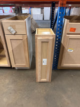 9 in. W x 12 in. D x 30 in. H Assembled Wall Kitchen Cabinet in Unfinished with Recessed Panel
