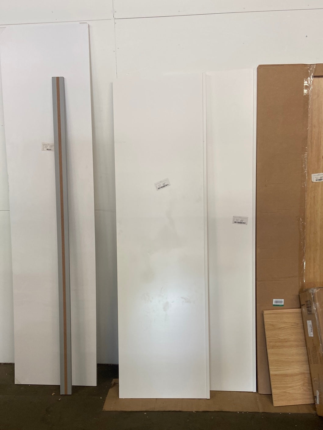 Avondale Shaker Alpine White Quick Assemble Plywood Refridgerator End Panel Kit 24 in. W x 84 in. H x 0.47 in. D